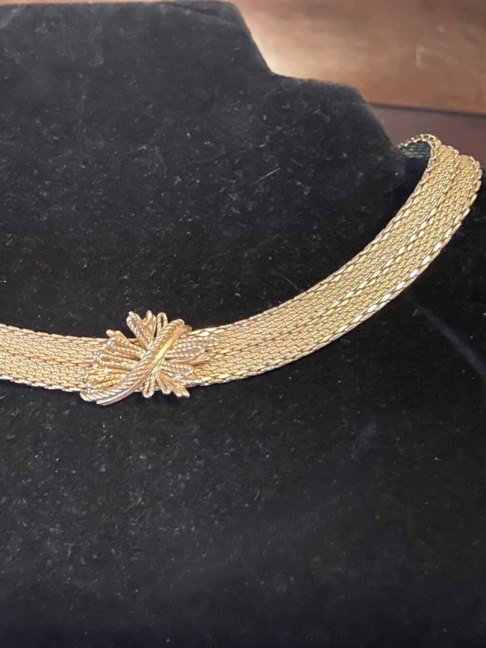 ⭐️CHRISTIAN DIOR by Henkel Grosse' Rare Vtg Mesh Choker with Dragonfly